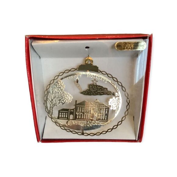 1993 Nation’s Treasures Castle Rock Colorado Christmas Ornament Cantril School - Picture 1 of 8